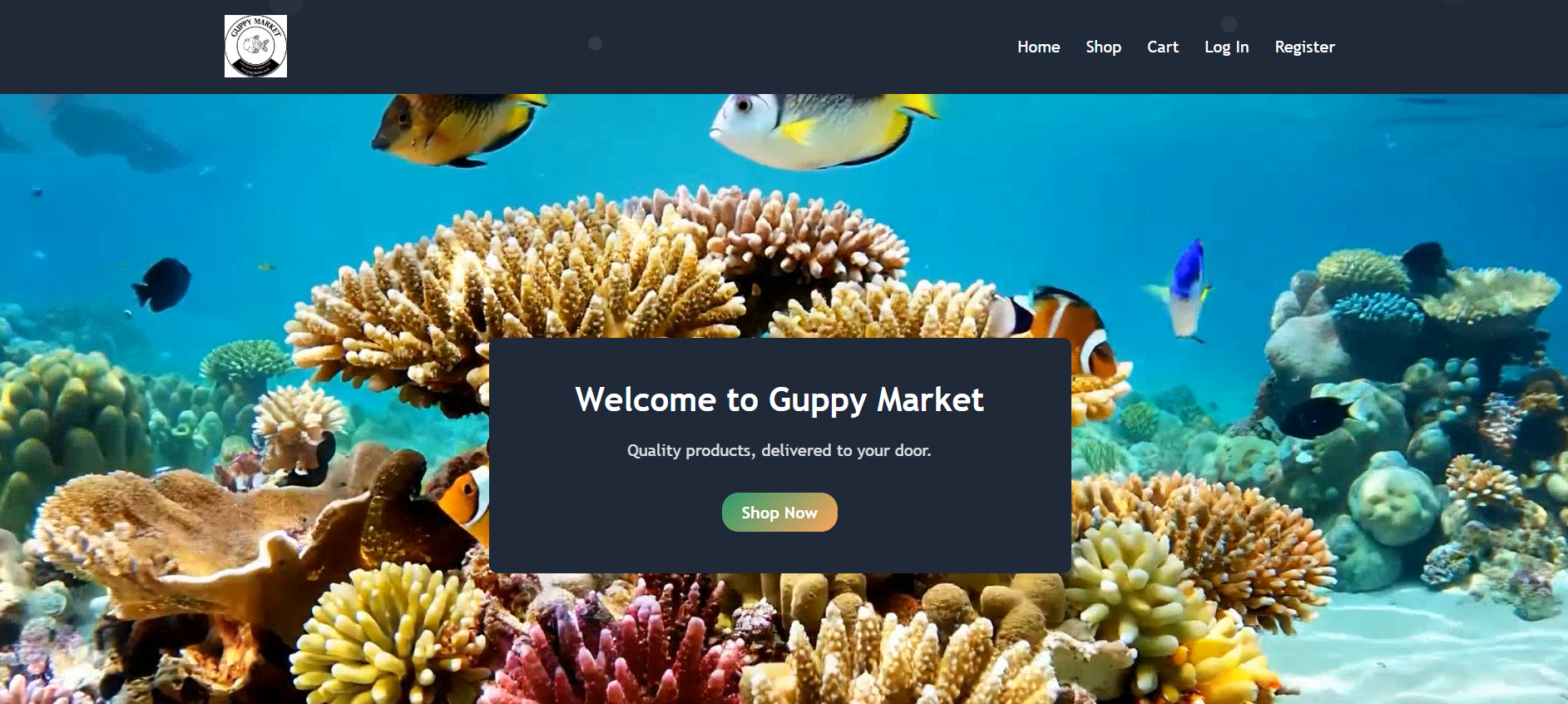 Guppy Market, a store built on ShopEzi